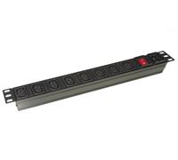 MULTIPRESA ALIMENTAZIONE PER RACK 19" CON 8 PRESE FEMMINA C13 CON PRESA C14 PER