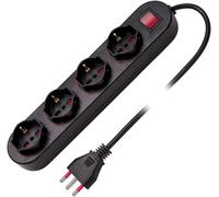 Multipresa ALVEOLI ROTANTI elettrica ciabatta con 4 prese Schuko bipasso