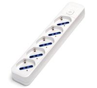 MULTIPRESA BIPASSO SCHUKO 5 POSTI CON INTERRUTTORE SENZA CAVO BIANCA MULTIAIGSCB-AIG8433325202583 TECNO-ESHOP