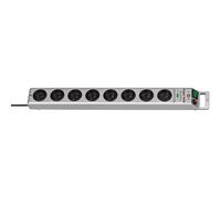 Brennenstuhl Multipresa Super-Solid H05VV-F 3G1.5 da 2,5 m con protezione contro le sovratensioni, 13500 A, sistema plug-in francese