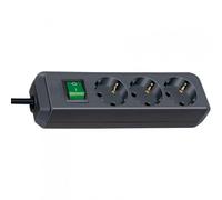 Multipresa Brennenstuhl Eco-Line 3 prese interruttore protezione bambino 1,5 m