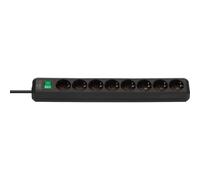 Brennenstuhl Eco-L 8 Way Split Sw 3m BK