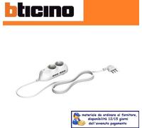 MULTIPRESA BTICINO CON INTERRUTTORE AUTOMATICO 3695DB BIANCO