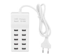Multipresa Caricatore Stazione di ricarica Rapida 10 porte USB 50W 10A