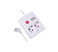 Multipresa, Cavo di Prolunga 2 Prese + 3xUSB MCE388 W