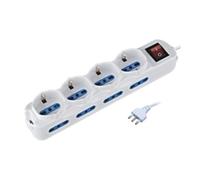 MULTIPRESA CIABATTA 12 POSTI, 4 SHUKO/BIPASSO 8 BIPASSO CON INTERRUTTORE