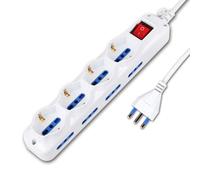 MULTIPRESA CIABATTA 12 POSTI CIABATTA PRESE BIPASSO 220V 4 SHUKO