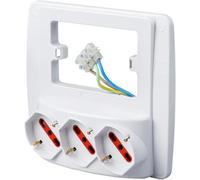 MULTIPRESA CIABATTA DA PARETE EMILIA SMART - BIANCA NERA 3 E 4 PRESE