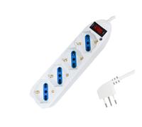 Multipresa Ciabatta Elettrica Cavo 1,5M Con 4 Posti Prese Universale 10/16A Schu