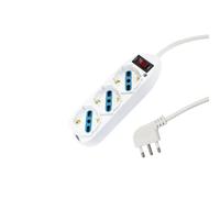Multipresa Ciabatta Elettrica Cavo 5M Con 3 Posti Prese Universale 10/16A Schuko