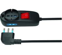 MULTIPRESA CIABATTA ELETTRICA SALVASPAZIO 2 PRESE + SCHUKO 16A CON INTERRUTTORE