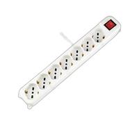 multipresa ciabatta elettrica schuko 7 posti con interruttore generale cavo da 1,5 metri-spina 16a 250v-2500w protezione bambini