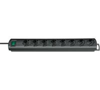 Brennenstuhl Presa multipla Primera Line 8 prese cavo 2 m interruttore on/off nero