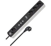 Brennenstuhl 1153240627 Steckdosenleiste Weiss black Schutzkontakt 1 St. 1,5 m