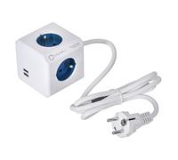 Multipresa Cubo Allocacoc PowerCube Extended USB Type E Azzurro [1,5 m]