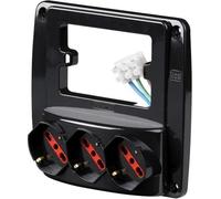 ROSI MATERIALE ELETTRICO MULTIPRESA DA PARETE 3 POSTI SCHUKO COLORE BIANCO RS941