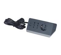 Multipresa da scrivania Bticino con interruttore 2 prese USB da 3A grigio Grigio