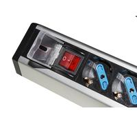 Link LKMPT04 MULTIPRESA da Tavolo 4 Prese UNIVERSALI con 2 Porte USB E Interruttore con Coperchio di Protezione Cavo MT 1,80 Spina TRIPOLARE Italiana 16A