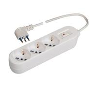 Multipresa da tavolo Poly Pool, modello PP2513, colore Bianco, per una pratica