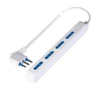 Multipresa da tavolo Poly Pool, modello PP2520, colore Bianco, per estendere le