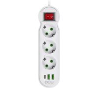 Multipresa DCU Advance Tecnologic 3 prese 2 USB-A 1 USB-C protezione interruttore