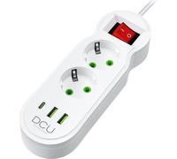 Multipresa DCU Advance Tecnologic 37400102 2 prese 2 USB-A 1 USB-C protezione LED