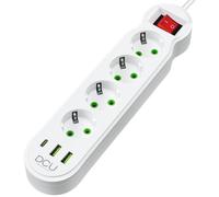 Multipresa DCU Advance Tecnologic 4 prese 2 USB-A 1 USB-C protezione cavo 2 m
