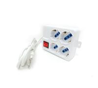 Multipresa di corrente per 4 Posti Schuko con protezione + interruttore