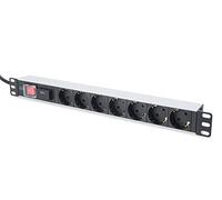 DN-95407 prolunghe e multiple 2 m 7 presa(e) AC Argento, Ciabatta 2 m, 7 presa(e) AC, Tipo F, Argento, Alluminio, 250 V