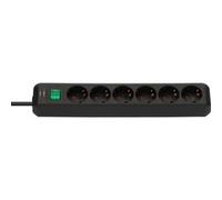 Brennenstuhl Presa multipla a 6 vie 45°, nera, 1159500400, 3m, H05VV-F3G1,5. POS-Reit 1159500400 Quantità:1