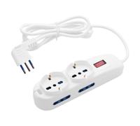 Multipresa Ecova ECO30226 6 Prese con Protezione Sovraccarico Cavo 1,5 metri