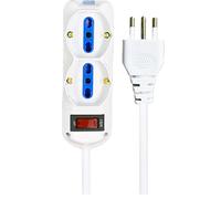 Multipresa Elettrica 6 Posti Cavo 1,5M Ciabatta Spina 10A con Interruttore Max