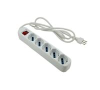 MULTIPRESA ELETTRICA CIABATTA 5 INGRESSI BIPASSO SCHUKO 10 16A INTERRUTTORE