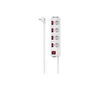 MULTIPRESA ELETTRICA CON INTERRUTTORI HAMA 00223121, 250 V, Dispositivi elettrici compatibili con prese di tipo F, Bianco