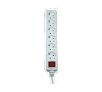 MULTIPRESA ELETTRICA HAMA 30384, 230 V, Dispositivi elettrici con spina Schuko, Bianco