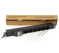 multipresa elettrica LK10050 per rack 19 con interruttore magnetotermico e 6