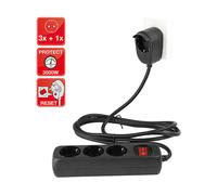 MULTIPRESA ELETTRICA REV Powersplit, 230 V, Dispositivi elettrici fino a 3500 W, Nero
