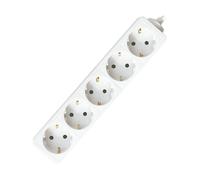 MULTIPRESA ELETTRICA SILVER ELECTRONICS Base Elec 5 Salidas, 230 V, Dispositivi elettrici con spina europea, Bianco