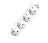 MULTIPRESA ELETTRICA SILVER ELECTRONICS Multipresa con 4 Prese Senza Interruttore, 230 V, Bianco
