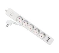 Multipresa EQUIP 245555 5 prese 2 USB-A 1 USB-C con protezione e interruttore