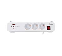 Multipresa Equip 245556 3 prese Tipo F 2 USB-C 1 USB-A 20W