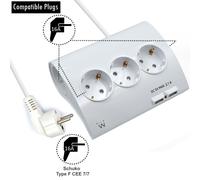 Ewent EW3935 prolunghe e multiple 1,5 m 5 presa(e) AC Interno Bianco