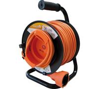 Multipresa Garza Enrollacables 1 presa Schuko 25 m protezione sovraccarico IP20