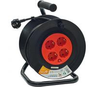 Multipresa Garza Enrollacables 4 prese Schuko 25m protezione bambini e sovraccarico