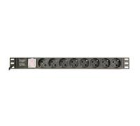 Multipresa Gembird EG-PDU-014-C14 8 prese Schuko alluminio interruttore 1U rack
