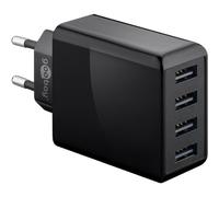 Multipresa Goobay 44953 4 USB-A 30W protezione sovraccarico nera