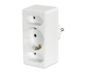 Multipresa Hama 00223215 3 prese compatta per uso interno colore bianco