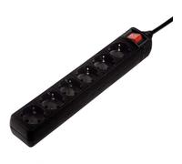 Multipresa Hama 6 prese Schuko interruttore illuminato cavo 1,4 m nera