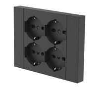 MULTIPRESA INCASSO QUADRA 4 PRESE BIP.SCH NERA- 1,0 pz