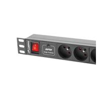 LANBERG Strisce Marca Modello 1U 10A Rack 19 8X Presa Nera 2M